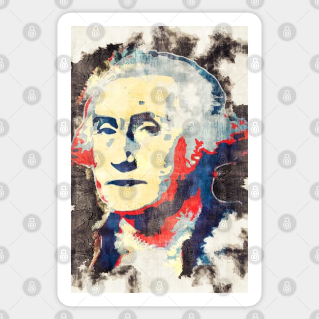 George George Washington Sticker by Nerd_art